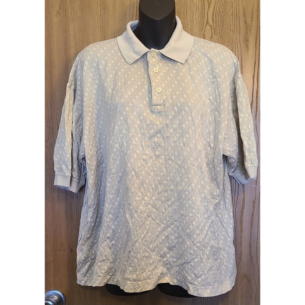 Golf shirt Italy Como Sports by Cobra  Polo Shirt Men's L Beige 100% cotton